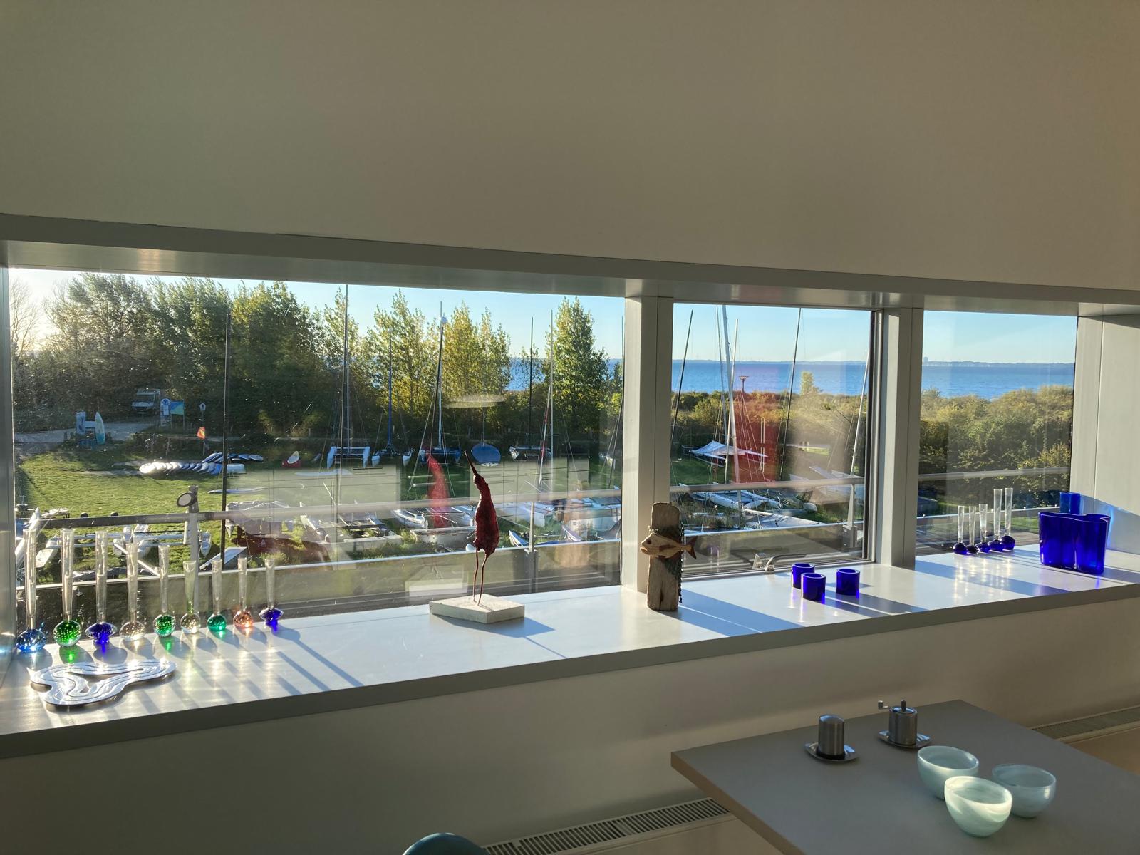 Panoramablick auf die Ostsee vom Balkon